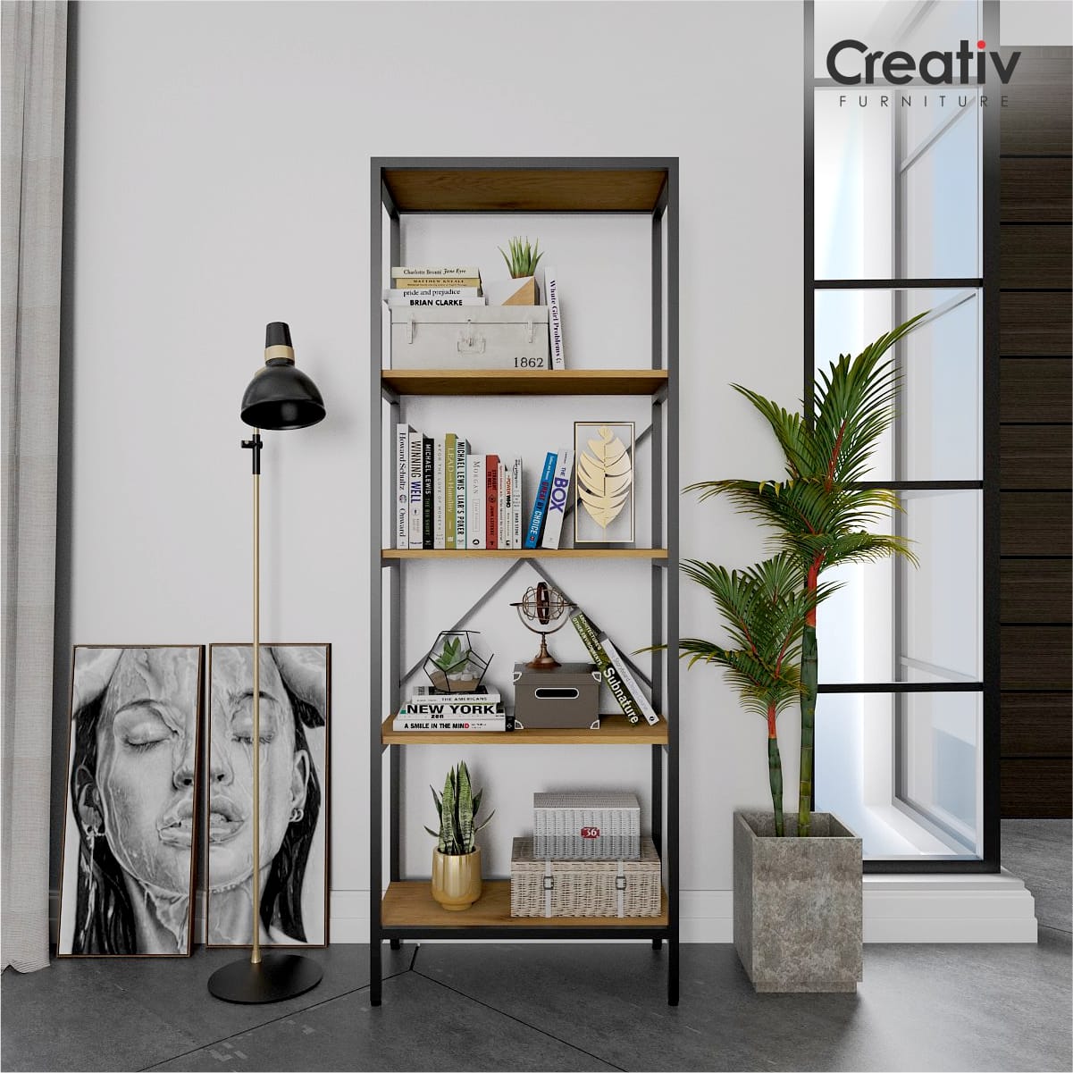 Martin BC 65 J_Rak_Rak Serbaguna_Rak Buku_Rak 4 Susun_Rak 4 Baris_Ruang Keluarga_Ruang Kerja_Creativ Furniture