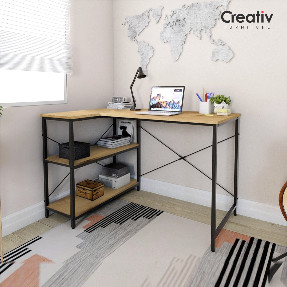 Martin MK 120 J_Meja Kerja_Meja Resepsionis_Meja Kasir_Meja Kantor_Ruang Kerja_Ruang Kantor_Creativ Furniture