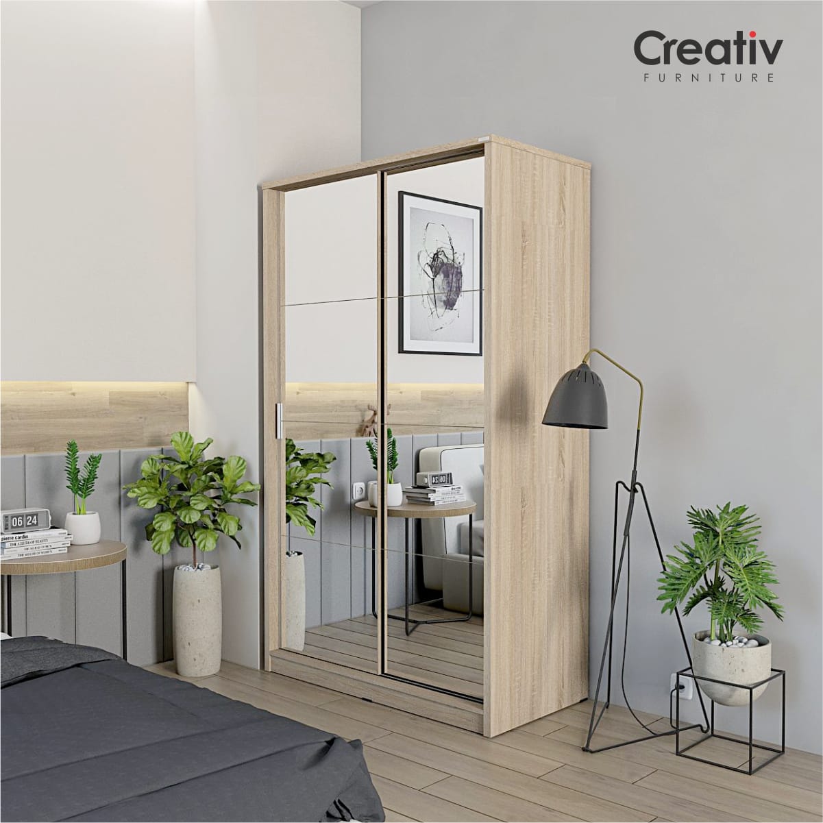 Siena SL 200_Lemari Sliding_Lemari Pakaian Sliding_Lemari Pakaian_Lemari Baju_Lemari Kamar_Lemari_Creativ Furniture