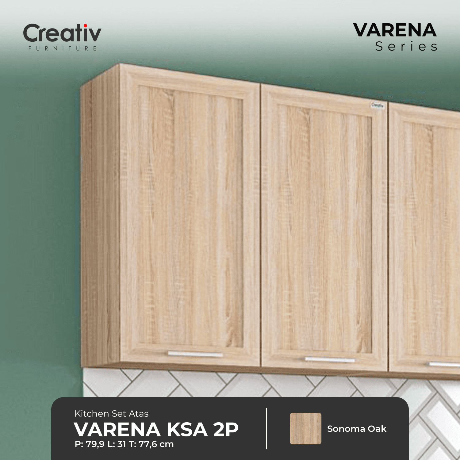 Varena KSA 2P_Kitchen Set_Kitchen Set Atas_Lemari Dapur_Ruang Dapur_Dapur