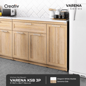 Varena KSB 3P_Kitchen Set_Lemari Dapur 3 Pintu_Kitchen Set Bawah_Lemari Dapur_Ruang Dapur_Dapur