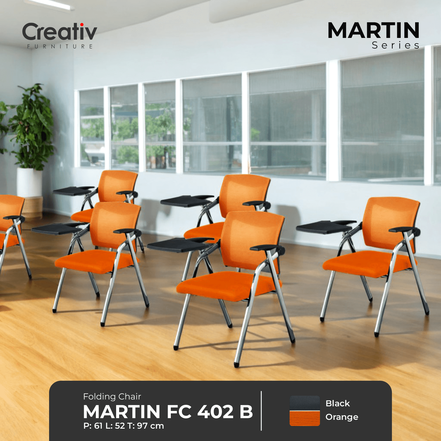 2. Creativ Furniture_Martin FC 402 B_Folding Chair_Kursi Lipat_Kursi_Kursi Sekolah_Kursi Belajar_Kursi Kuliah_Ruang Kelas_Ruang Sekolah_Ruang Kerja_Cover Rev