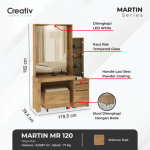Martin MR 120_Meja Rias_Ruang Tidur_Meja Dandan_Meja Make Up_Creativ Furniture