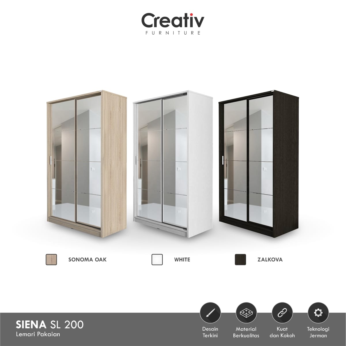4. Siena SL 200_Lemari Sliding_Lemari Pakaian Sliding_Lemari Pakaian_Lemari Baju_Lemari Kamar_Lemari_Creativ Furniture 4. Siena SL 200_Lemari Sliding_Lemari Pakaian Sliding_Lemari Pakaian_Lemari Baju_Lemari Kamar_Lemari_Creativ Furniture