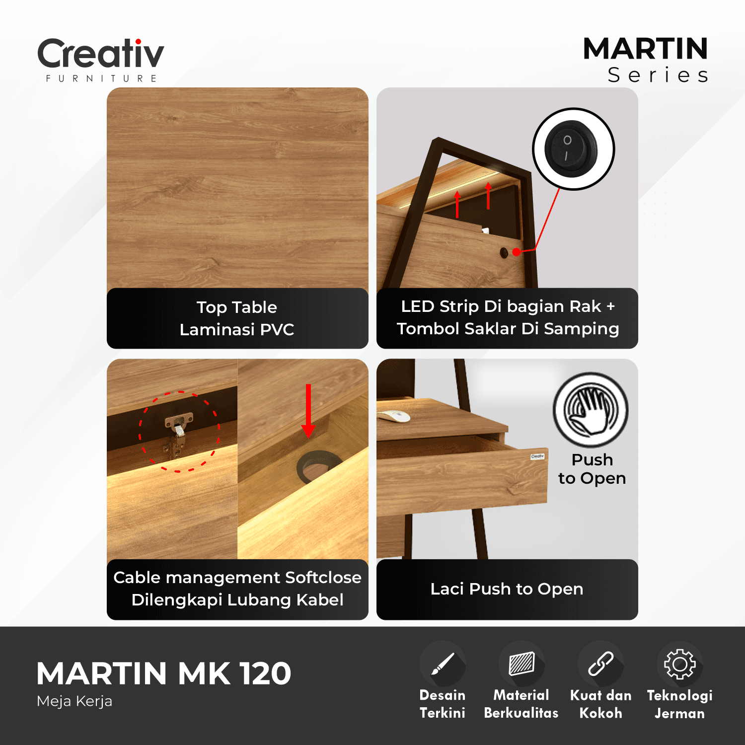 5. Martin MK 120_Meja Kerja_Meja Resepsionis_Meja Kasir_Ruang Kerja_Ruang Kantor_Creativ Furniture 5. Martin MK 120_Meja Kerja_Meja Resepsionis_Meja Kasir_Ruang Kerja_Ruang Kantor_Creativ Furniture