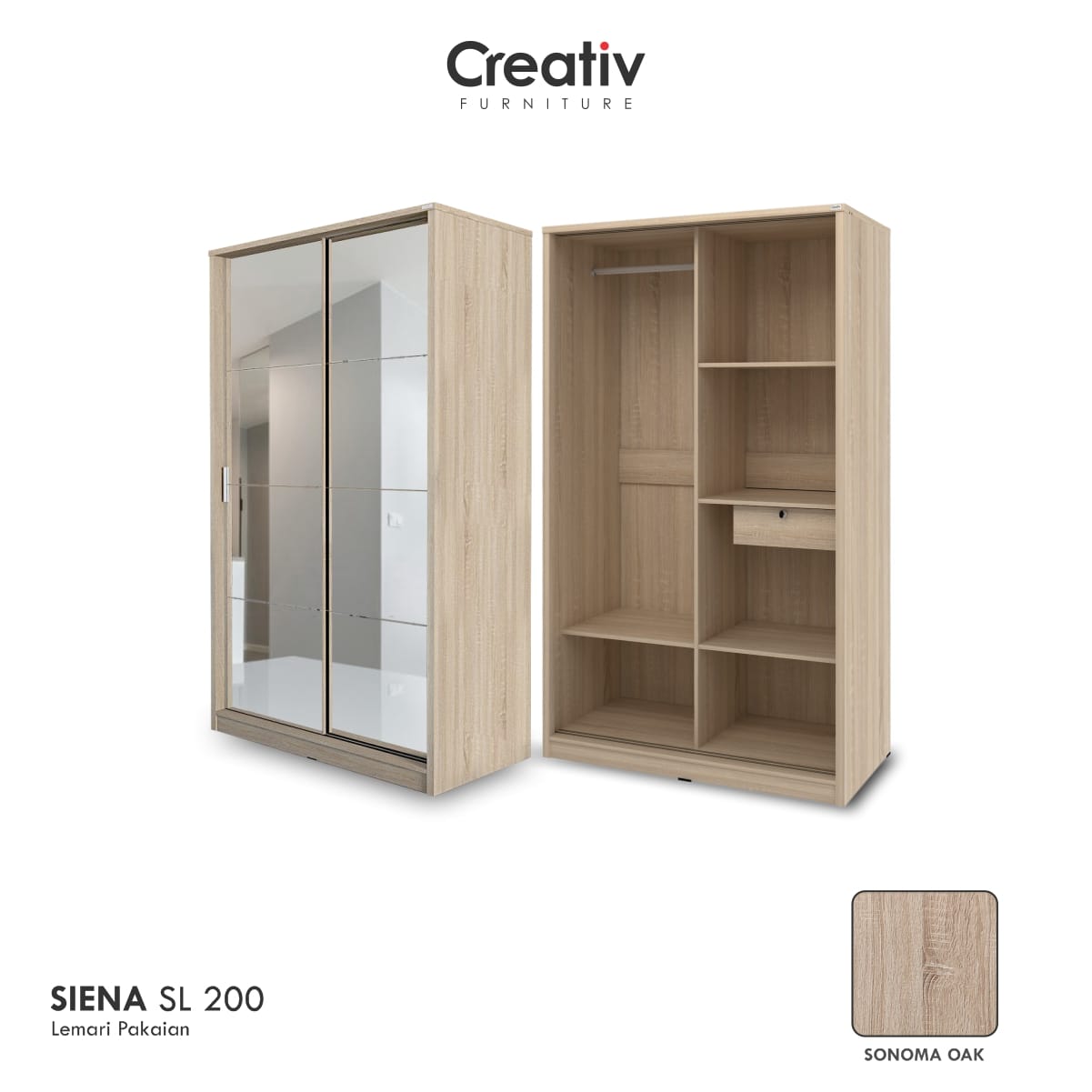 5. Siena SL 200_Lemari Sliding_Lemari Pakaian Sliding_Lemari Pakaian_Lemari Baju_Lemari Kamar_Lemari_Creativ Furniture 5. Siena SL 200_Lemari Sliding_Lemari Pakaian Sliding_Lemari Pakaian_Lemari Baju_Lemari Kamar_Lemari_Creativ Furniture