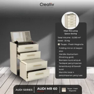 Creativ Furniture_Audi MR 60_Meja Rias_Ruang Tidur_Meja Dandan_Meja Make Up