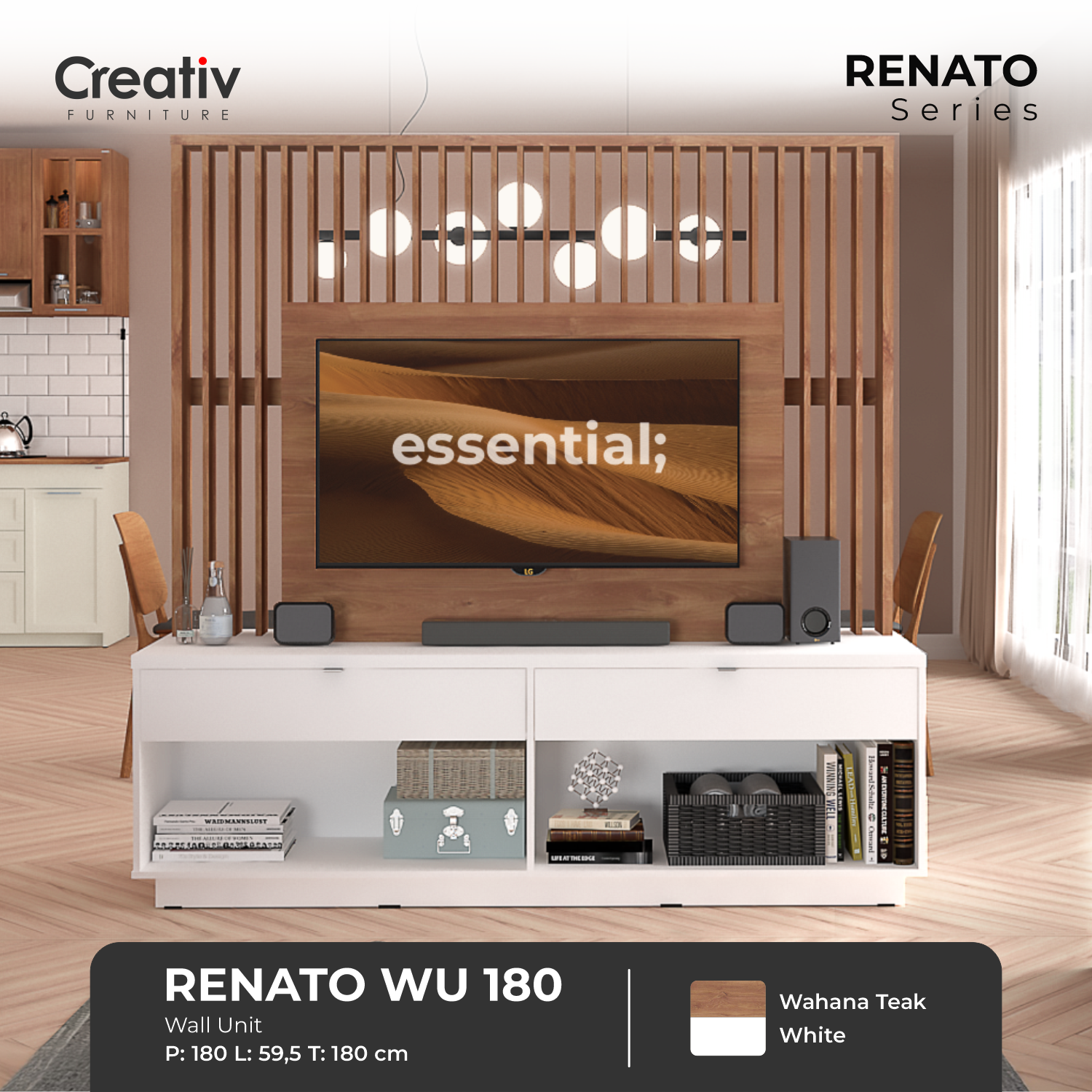 Wall Unit_Rak TV_Buffet_Meja TV_Divider_Creativ Furniture